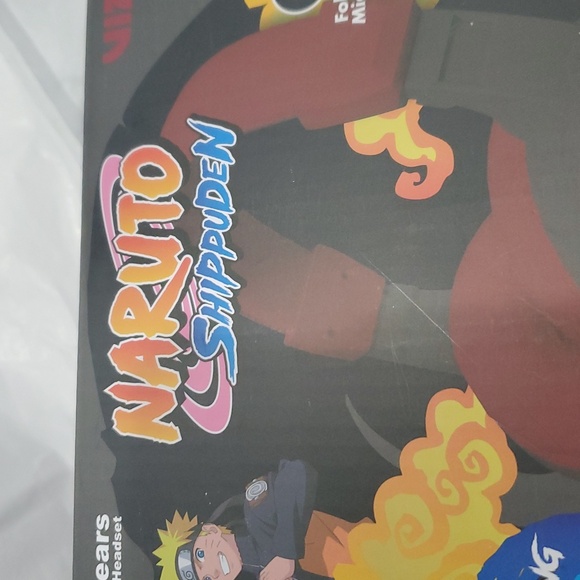 Naruto Shippuden wired Glowing LED gaming headset with fold down microphone new - Picture 2 of 11